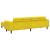 Set de canapea 3 pcs Galben Catifea GartenMobel Dekor