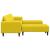 Set de canapea 3 pcs Galben Catifea GartenMobel Dekor