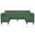 Sofa din material textil cu pernă Verde închis Țesătură de catifea GartenMobel Dekor