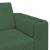 Sofa din material textil cu pernă Verde închis Țesătură de catifea GartenMobel Dekor