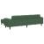 Sofa din material textil cu pernă Verde închis Țesătură de catifea GartenMobel Dekor