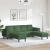 Sofa din material textil cu pernă Verde închis Țesătură de catifea GartenMobel Dekor