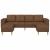 Set de canapea 3 pcs Maro Piele ecologică de suede GartenMobel Dekor