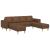 Set de canapea 3 pcs Maro Piele ecologică de suede GartenMobel Dekor