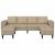 Set de canapea 3 pcs Gri deschis Piele ecologică de suede GartenMobel Dekor