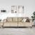 Set de canapea 3 pcs Gri deschis Piele ecologică de suede GartenMobel Dekor