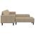 Set de canapea 3 pcs Gri deschis Piele ecologică de suede GartenMobel Dekor