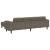 Set de canapea 3 pcs Gri închis Piele ecologică de suede GartenMobel Dekor