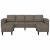 Set de canapea 3 pcs Gri închis Piele ecologică de suede GartenMobel Dekor