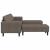 Set de canapea 3 pcs Gri închis Piele ecologică de suede GartenMobel Dekor