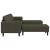 Set de canapea 3 pcs Verde militar Piele ecologică de suede GartenMobel Dekor