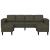 Set de canapea 3 pcs Verde militar Piele ecologică de suede GartenMobel Dekor