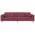 Sofa din material textil cu pernă Roșu Vin 208 cm țesătură GartenMobel Dekor