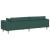 Sofa din material textil cu pernă Verde închis 208 cm țesătură GartenMobel Dekor