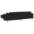 Sofa din material textil cu pernă 3 pcs Negru 208 cm țesătură GartenMobel Dekor