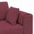 Sofa din material textil cu pernă 3 pcs Roșu Vin 208 cm țesătură GartenMobel Dekor