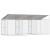 Cușcă pentru câine Argintiu 600 x 200 x 256 cm Oțel Galvanizat GartenMobel Dekor