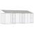 Cușcă pentru câine Argintiu 600 x 200 x 256 cm Oțel Galvanizat GartenMobel Dekor