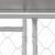 Cușcă pentru câine Argintiu 800 x 200 x 256 cm Oțel Galvanizat GartenMobel Dekor