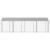 Cușcă pentru câine Argintiu 800 x 200 x 256 cm Oțel Galvanizat GartenMobel Dekor