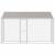 Cușcă pentru câine Argintiu 400 x 200 x 256 cm Oțel Galvanizat GartenMobel Dekor