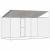Cușcă pentru câine Argintiu 400 x 200 x 256 cm Oțel Galvanizat GartenMobel Dekor