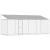 Cușcă pentru câine Argintiu 600 x 200 x 256 cm Oțel Galvanizat GartenMobel Dekor