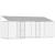 Cușcă pentru câine Argintiu 600 x 200 x 256 cm Oțel Galvanizat GartenMobel Dekor