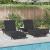 Șezlonguri 3 pcs Maro 40 x 40 x 40.5 cm poliratan GartenMobel Dekor
