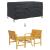Husă pentru mobilier de exterior Negru 160 x 100 x 70 cm 210D GartenMobel Dekor