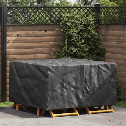 Husă pentru mobilier de exterior Negru 150 x 150 x 75 cm 210D GartenMobel Dekor