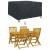 Husă pentru mobilier de exterior Negru 150 x 150 x 75 cm 420D GartenMobel Dekor