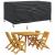 Husă pentru mobilier de exterior Negru 172 x 113 x 73 cm 420D GartenMobel Dekor