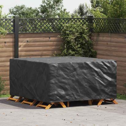 Husă pentru mobilier de exterior Negru 180 x 190 x 85 cm 420D GartenMobel Dekor