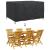 Husă pentru mobilier de exterior Negru 180 x 120 x 74 cm 600D GartenMobel Dekor