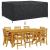 Husă pentru mobilier de exterior Negru 240 x 190 x 90 cm 420D GartenMobel Dekor
