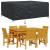 Husă pentru mobilier de exterior Negru 250 x 210 x 70 cm 210D GartenMobel Dekor