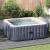 Folie pentru Bază de Piscină Gri deschis 274 x 274 cm GartenMobel Dekor