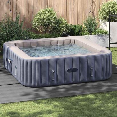 Folie pentru Bază de Piscină Gri deschis 396 x 396 cm GartenMobel Dekor