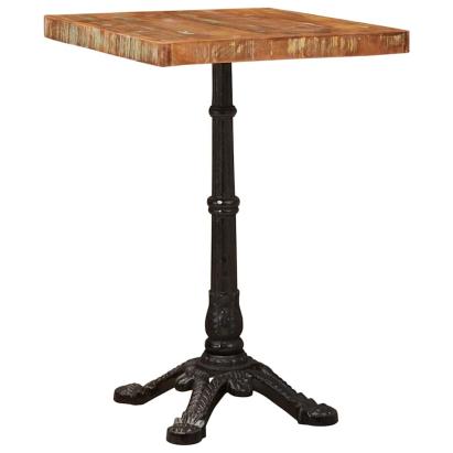 Masă bistro Maro 50 x 50 x 76 cm Lemn masiv reciclat GartenMobel Dekor