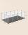 SONGMICS Tarc animale mici modular cu placi de baza si covoras impermeabil, 143x73x46 cm, transparent Household NewTrend