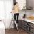 SONGMICS Scara aluminiu pliabila cu 4 trepte, latime trepte 12 cm, cu maner, sarcina 150 kg, 44x156 cm Household NewTrend