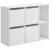 SONGMICS Etajera 6 compartimente, 4 sertare textile, PAL si MDF, 27x83x62 cm, alb Household NewTrend
