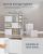 SONGMICS Etajera 6 compartimente, 4 sertare textile, PAL si MDF, 27x83x62 cm, alb Household NewTrend