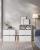 SONGMICS Etajera 6 compartimente, 4 sertare textile, PAL si MDF, 27x83x62 cm, alb Household NewTrend