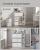 SONGMICS Etajera 6 compartimente, 4 sertare textile, PAL si MDF, 27x83x62 cm, alb Household NewTrend