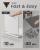 SONGMICS Etajera 6 compartimente, 4 sertare textile, PAL si MDF, 27x83x62 cm, alb Household NewTrend