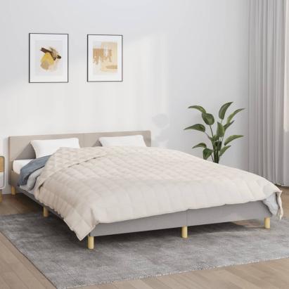 Pătură grea, crem deschis, 200x220 cm, 13 kg, material textil GartenMobel Dekor
