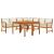 Set mobilier de grădină cu perne, 7 piese, lemn masiv de acacia GartenMobel Dekor