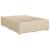 Pat box spring cu saltea, crem, 160x200 cm, material textil GartenMobel Dekor